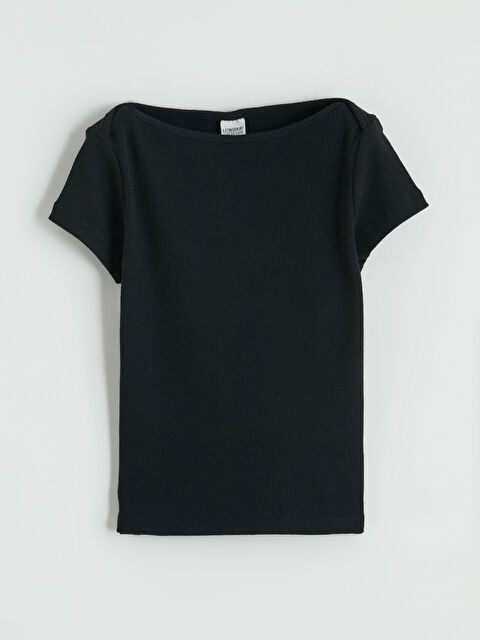 LCW ECO Fitilli Kısa Kollu Kız Çocuk Tişört - S6L867Z4-CVL