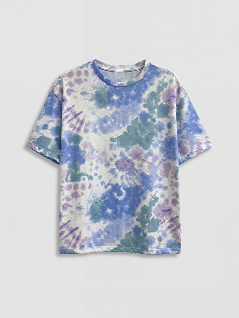 LCW Kids Crew Neck Tie-dye Girls' T-Shirt - S6L906Z4-F9C