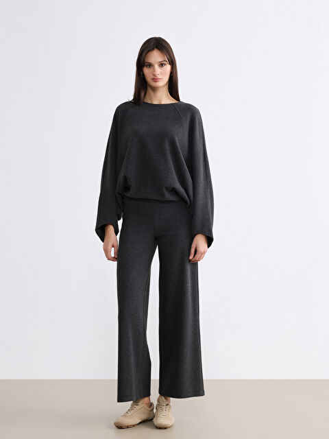 LCW Vision Beli Lastikli Geniş Paça Kadın Pantolon - S6L977Z8-D3A