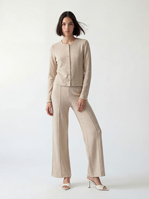 LCW Vision Beli Lastikli Geniş Paça Kadın Pantolon	