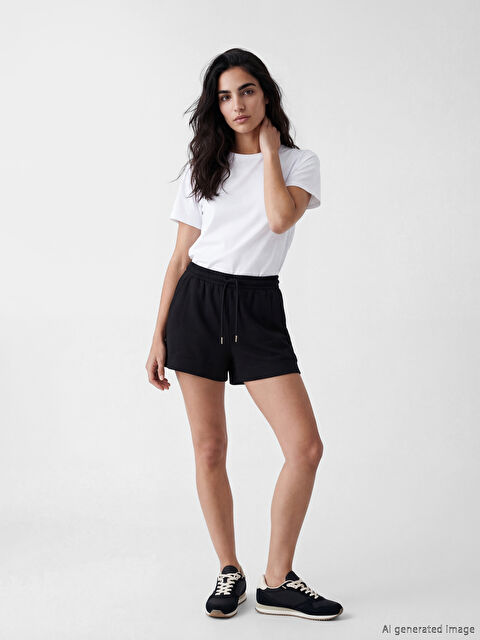 LCW Vision Beli Lastikl Kadın Şort