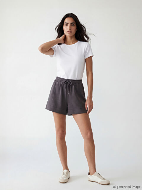 LCW Vision Beli Lastikl Kadın Şort