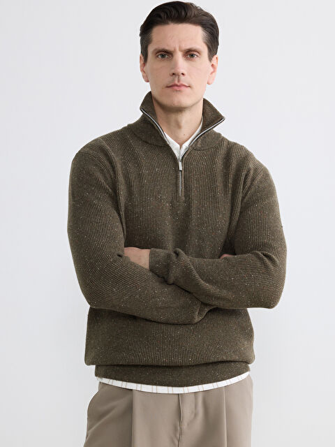 LCW Vision Dik Yaka Yün Karışımlı Erkek Triko Kazak - S6L993Z8-2QH