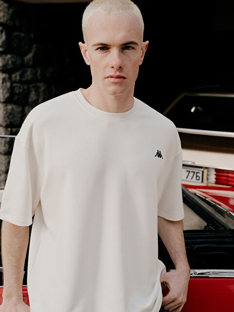 Kappa LC WAIKIKI Bisiklet Yaka Baskılı Erkek Spor Tişört - S6LA39Z8-FDU