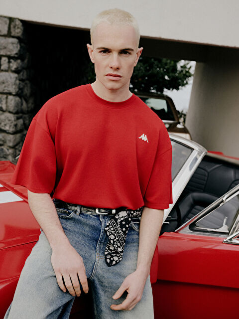 Kappa LC WAIKIKI Bisiklet Yaka Baskılı Erkek Spor Tişört - S6LA39Z8-HKD