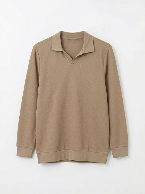 LCWAIKIKI Classic Polo Yaka Erkek Sweatshirt - S6LA46Z8-VW3