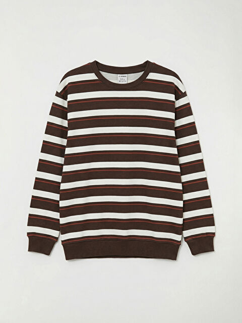 LCW Kids Bisiklet Yaka Çizgili Erkek Çocuk Tişört - S6LA47Z4-LQY