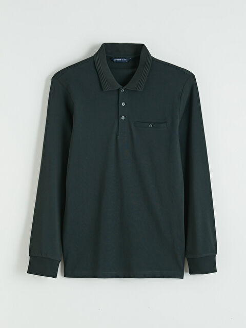 LCWAIKIKI Classic Polo Yaka Uzun Kollu Erkek Tişört - S6LB02Z8-4RM