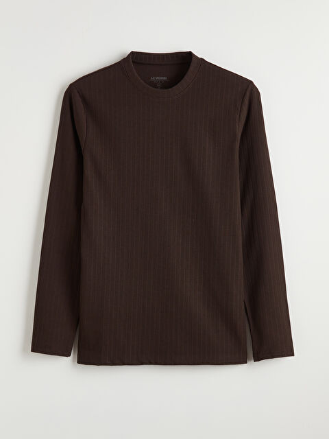 LCWAIKIKI Classic Bisiklet Yaka Ribana Erkek Tişört - S6LB04Z8-HNM