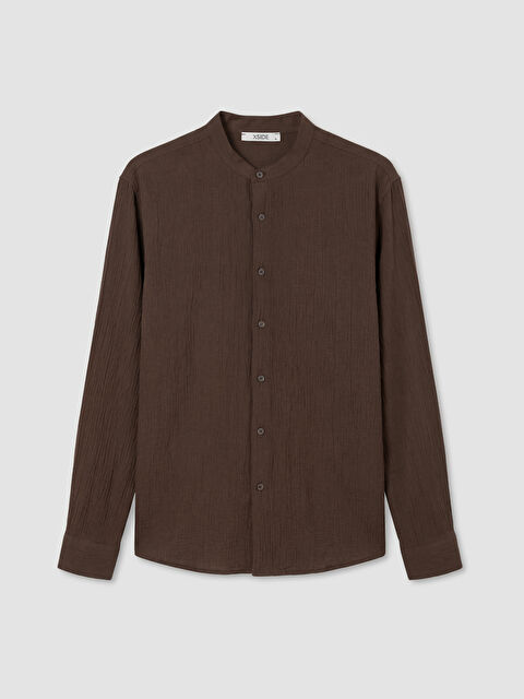 XSIDE Hakim Yaka Erkek Dokulu Gömlek - S6LB11Z8-HNM