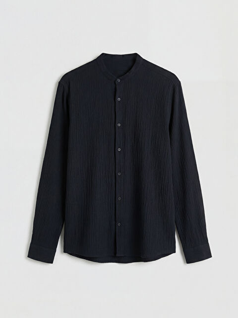 XSIDE Regular Fit Hakim Yaka Erkek Dokulu Gömlek - S6LB11Z8-RQL