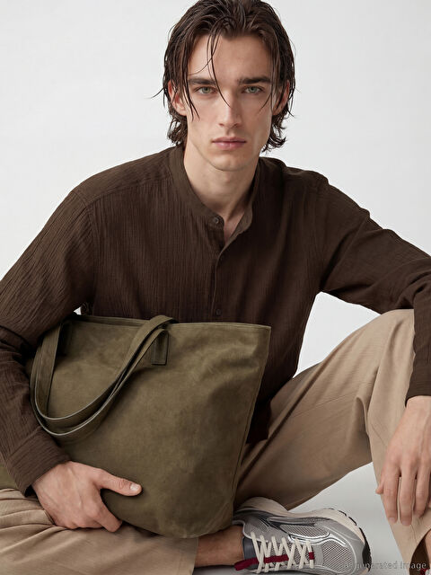 XSIDE Hakim Yaka Erkek Dokulu Gömlek - S6LB11Z8-HNM