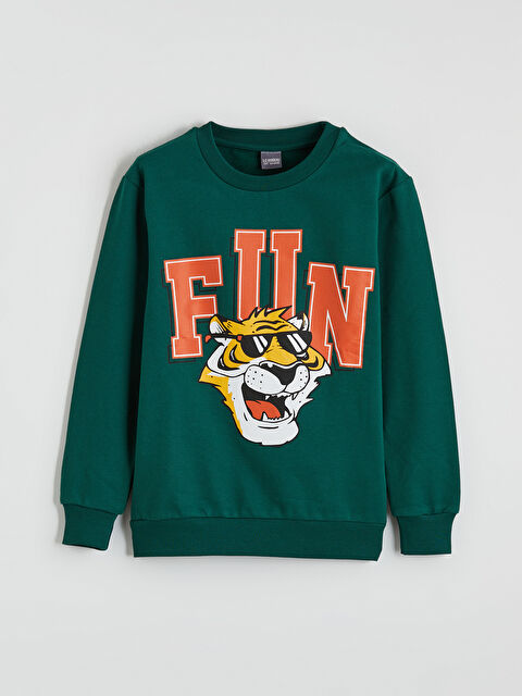 LCW ECO Boy GREEN Sweatshirt - S6LB26Z4-HLW