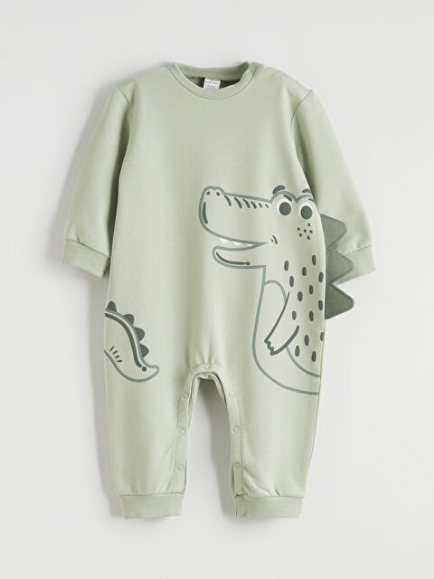 LCW baby Dinozor Baskılı Erkek Bebek Tulum - S6LB30Z1-FKS