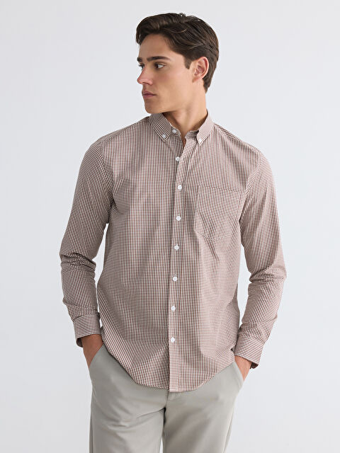 LCWAIKIKI Classic Regular Fit Ekose Erkek Gömlek