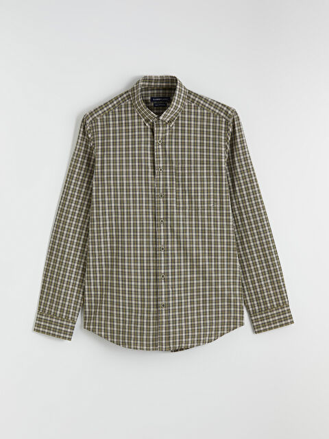 LCWAIKIKI Classic Regular Fit Kareli Erkek Gömlek - S6LB66Z8-LME