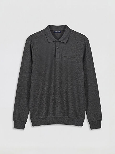 LCWAIKIKI Classic Polo Yaka Erkek Sweatshirt - S6LB73Z8-L8N