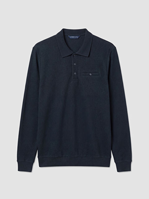 LCWAIKIKI Classic Polo Yaka Erkek Sweatshirt - S6LB73Z8-ZJL