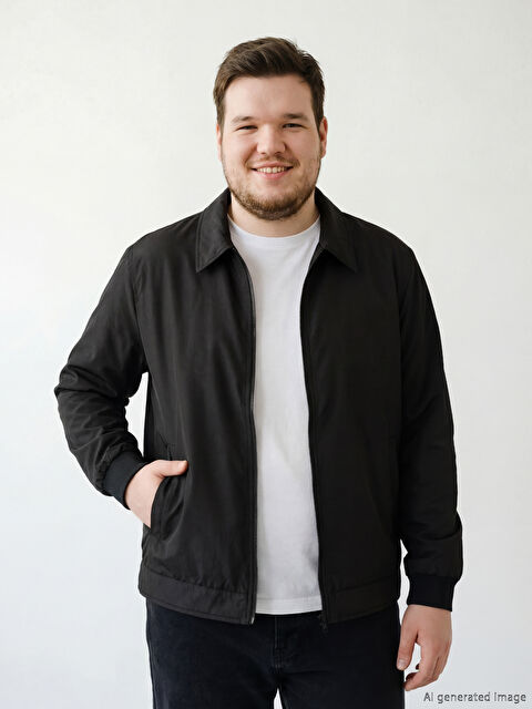 LCWAIKIKI Classic Standart Kalıp Gömlek Yaka Erkek Mont - S6LC01Z8-CVL