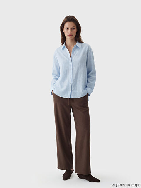 LCW Modest Beli Lastikli Kadın Pantolon