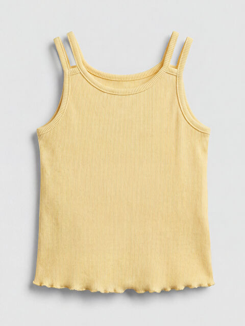 LC WAIKIKI U Yaka Çift Askılı Kaşkorse Kız Çocuk Atlet - S6LC31Z1-2RF