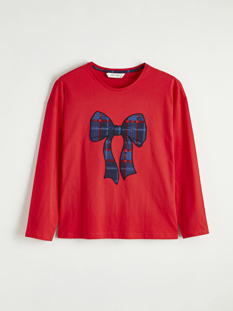 LCW Young Fiyonk Baskılı Kadın Pijama Üstü - S6LC36Z8-HC3