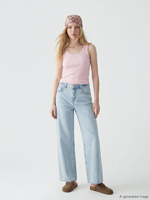 XSIDE Wideleg Kadın Jean Pantolon	 - S6LC48Z8-S1D