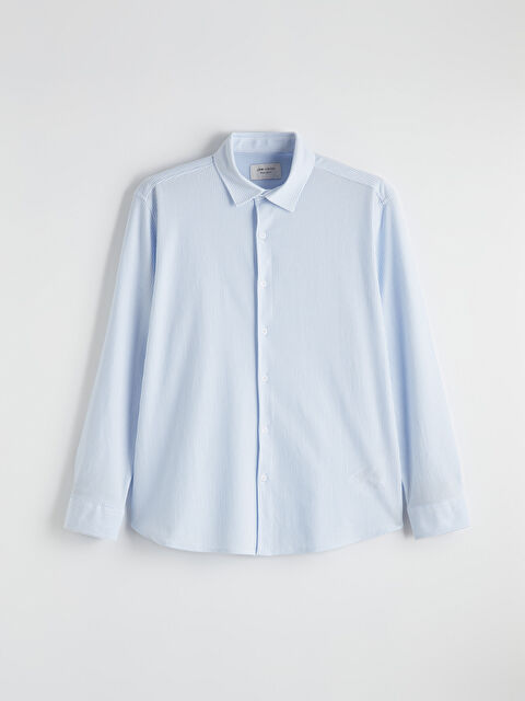 LCW Vision Regular Fit Çizgili Erkek Gömlek - S6LC55Z8-LEN