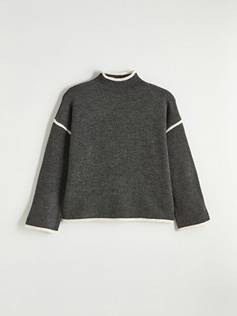 LCW Vision Yarım Balıkçı Yaka Kadın Triko Kazak	 - S6LC71Z8-D3A