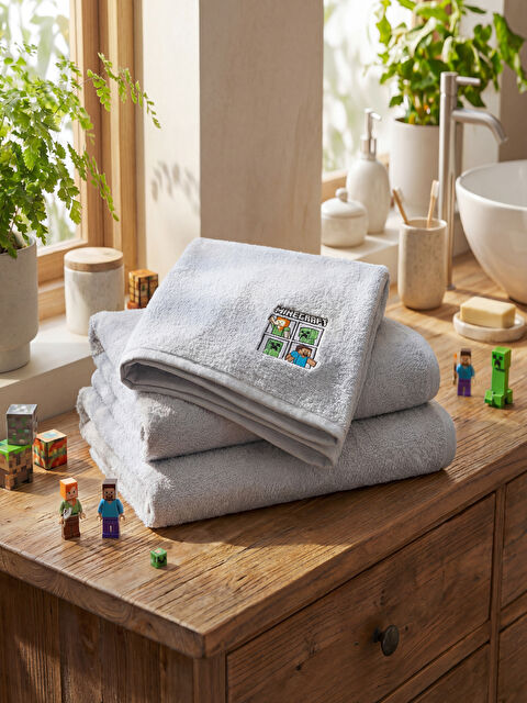 LCW HOME Minecraft Nakışlı Yüz Havlusu 50x80 cm - S6LC80Z8-CTK