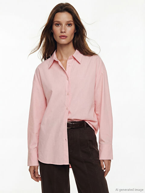 LCW Modest Kadın Gömlek Tunik - S6LC96Z8-2FS