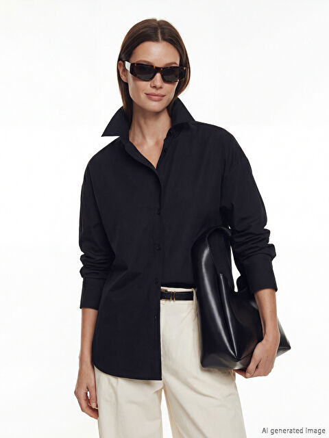 LCW Modest Kadın Gömlek Tunik - S6LC96Z8-CVL