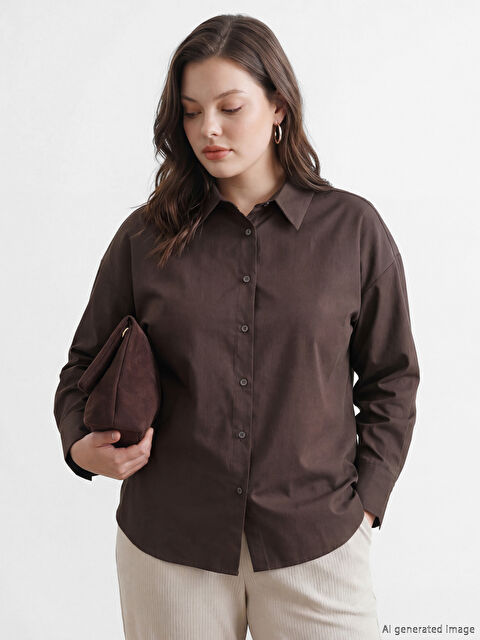 LCW Modest Kadın Gömlek Tunik - S6LC96Z8-DJ7