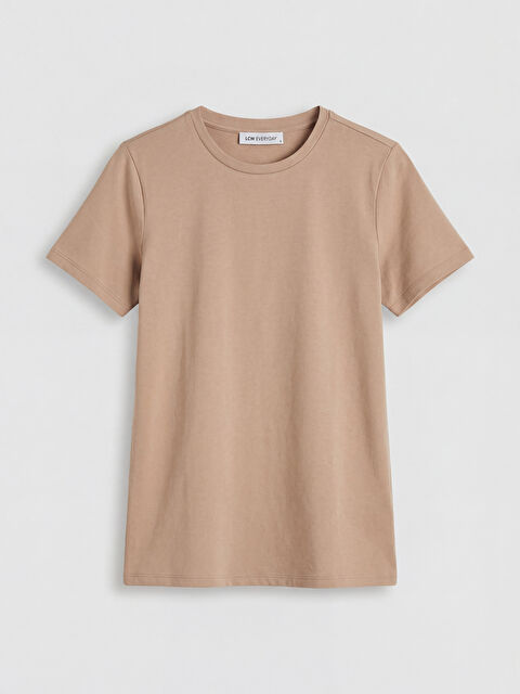 LCW EVERYDAY Bisiklet Yaka Kadın Tişört - S6LD12Z8-GDN