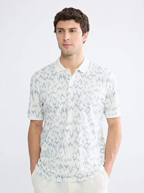 LCW ECO Polo Yaka Desenli Pike Erkek Tişört - S6LD23Z8-LU7