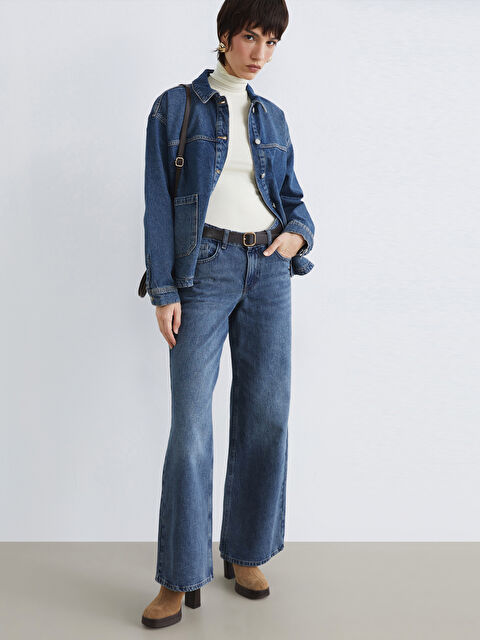 LCW Jeans Wideleg Kadın Jean Pantolon	 - S6LD28Z8-507