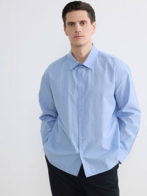 LCW Vision Regular Fit Poplin Erkek Gömlek - S6LD36Z8-3W6