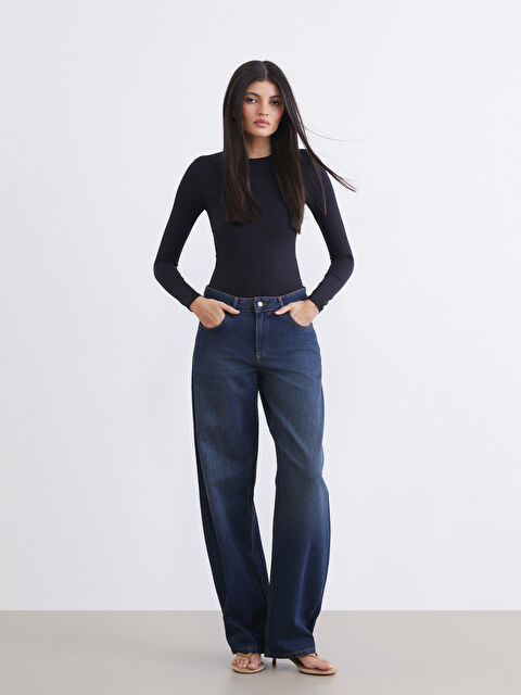 LCW Jeans Balloon Fit Kadın Jean Pantolon - S6LD41Z8-JVV