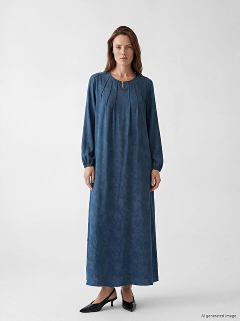 LCW Grace Bisiklet Yaka A Kesim Elbise