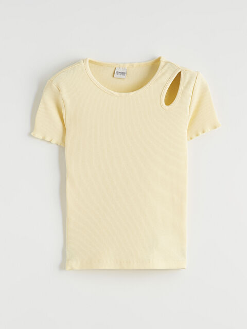 LCW ECO Bisiklet Yaka Kız Çocuk Tişört - S6LE37Z4-FRS