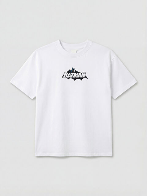 LCW Kids Crew Neck Batman Printed Boys' T-Shirt - S6LE72Z4-Q6K