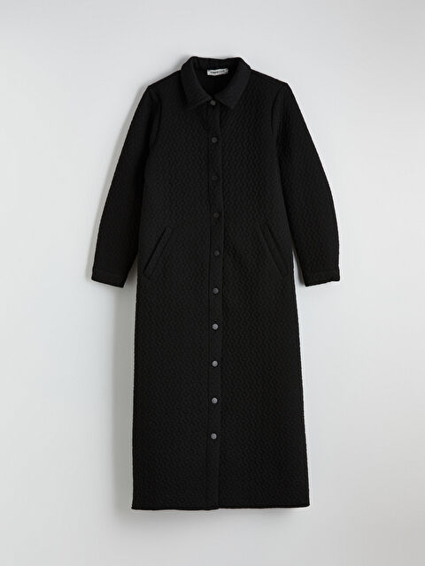 LCW Grace Gömlek Yaka Dokulu Kadın Ferace - S6LF15Z8-CVL