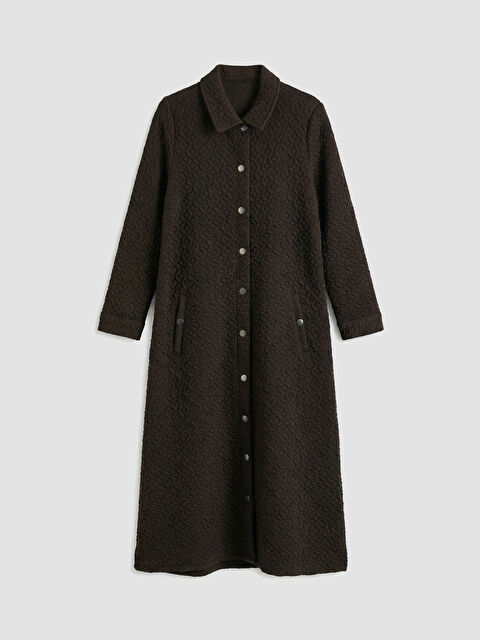 LCW Grace Gömlek Yaka Dokulu Kadın Ferace - S6LF15Z8-J0W