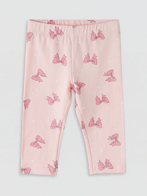 LCW baby Beli Lastikli Kız Çocuk Baskılı Tayt - S6LF29Z1-LT4