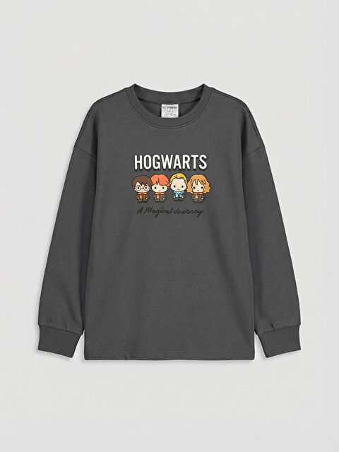 LCW Kids Harry Potter Baskılı Erkek Çocuk Penye Tişört - S6LF37Z1-HGL
