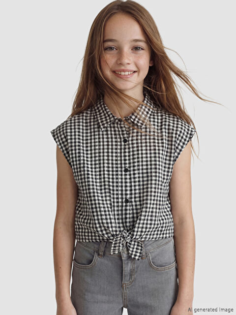 LC WAIKIKI Ekose Kız Çocuk Gömlek - S6LG02Z4-LKX