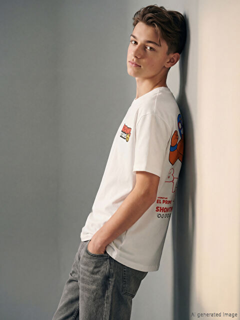 LCW Kids Brawl Stars Baskılı Erkek Çocuk Tişört - S6LG40Z4-FDU