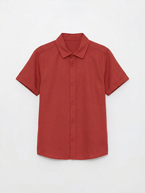 LCW ECO Basic Kısa Kollu Erkek Çocuk Gömlek - S6LG42Z4-YZQ