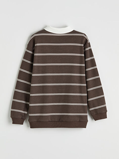 LCW Kids Polo Yaka Çizgili Erkek Çocuk Tişört - S6LG47Z4-LQY