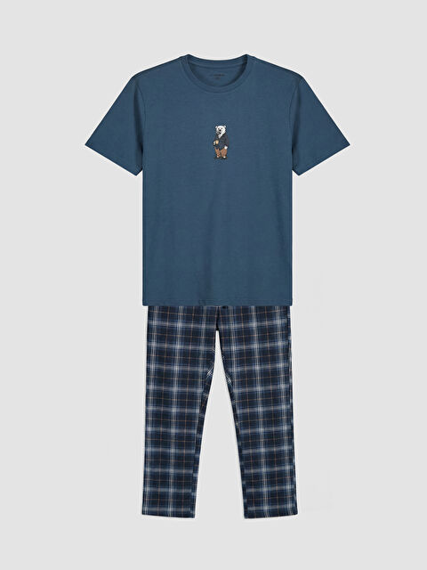 LC WAIKIKI Regular Fit Ekose Desenli Erkek Pijama Takımı